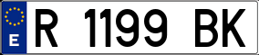 Trailer License Plate